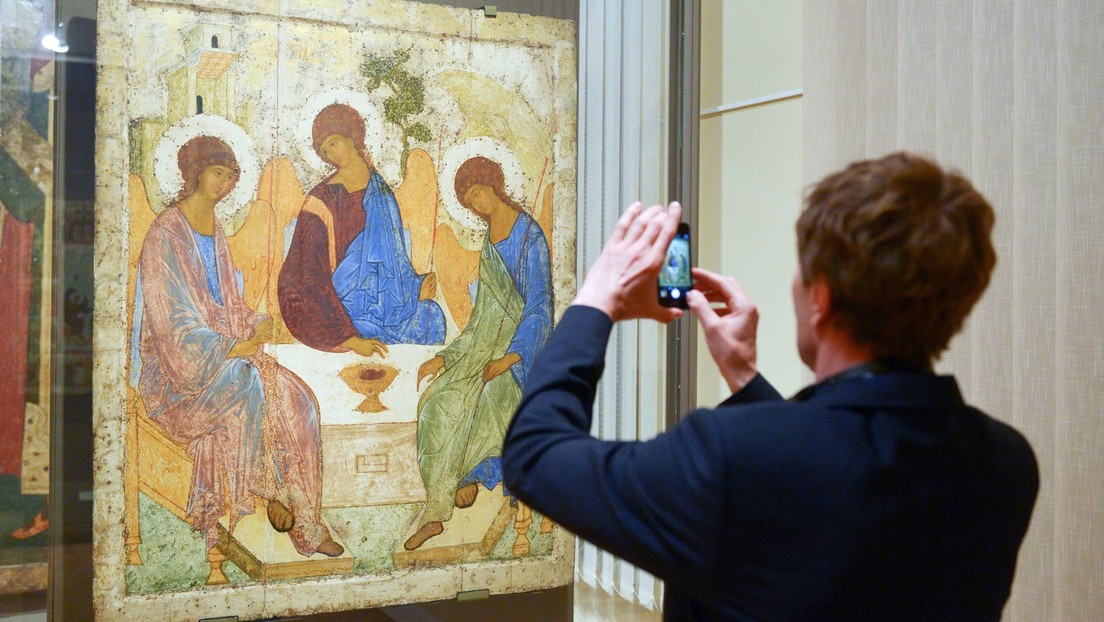 Weltberühmte Dreifaltigkeitsikone von Andrei Rubljow der Russisch-Orthodoxen Kirche zurückgegeben