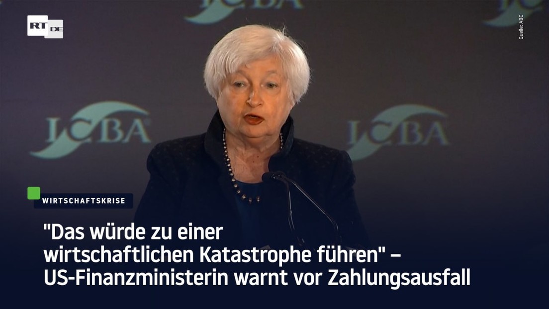 "Wirtschaftliche Katastrophe" – US-Finanzministerin warnt vor drohendem Zahlungsausfall