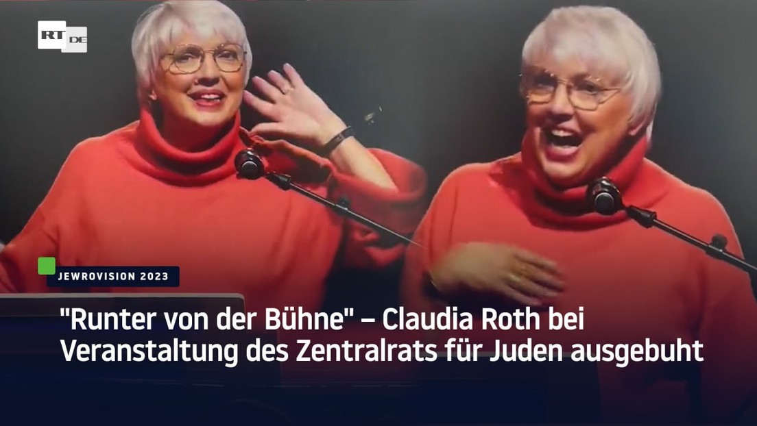 "Runter von der Bühne" – Claudia Roth bei Veranstaltung des Zentralrats für Juden ausgebuht