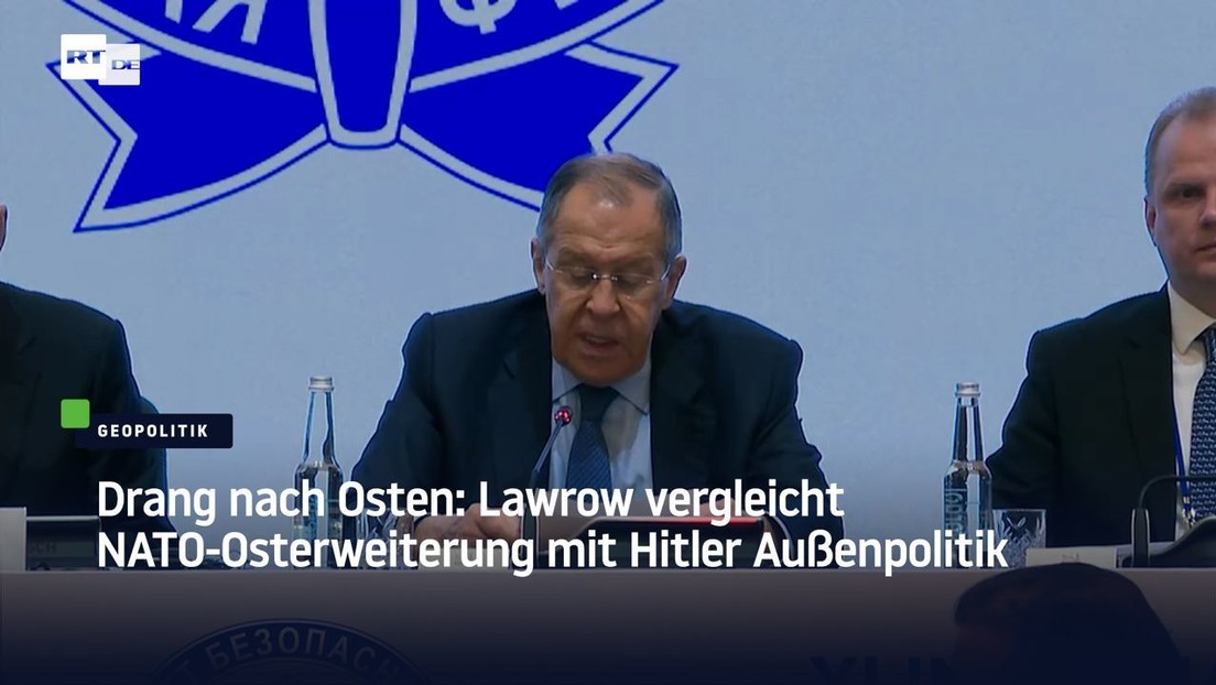 Drang nach Osten: Lawrow vergleicht NATO-Osterweiterung mit Hitler