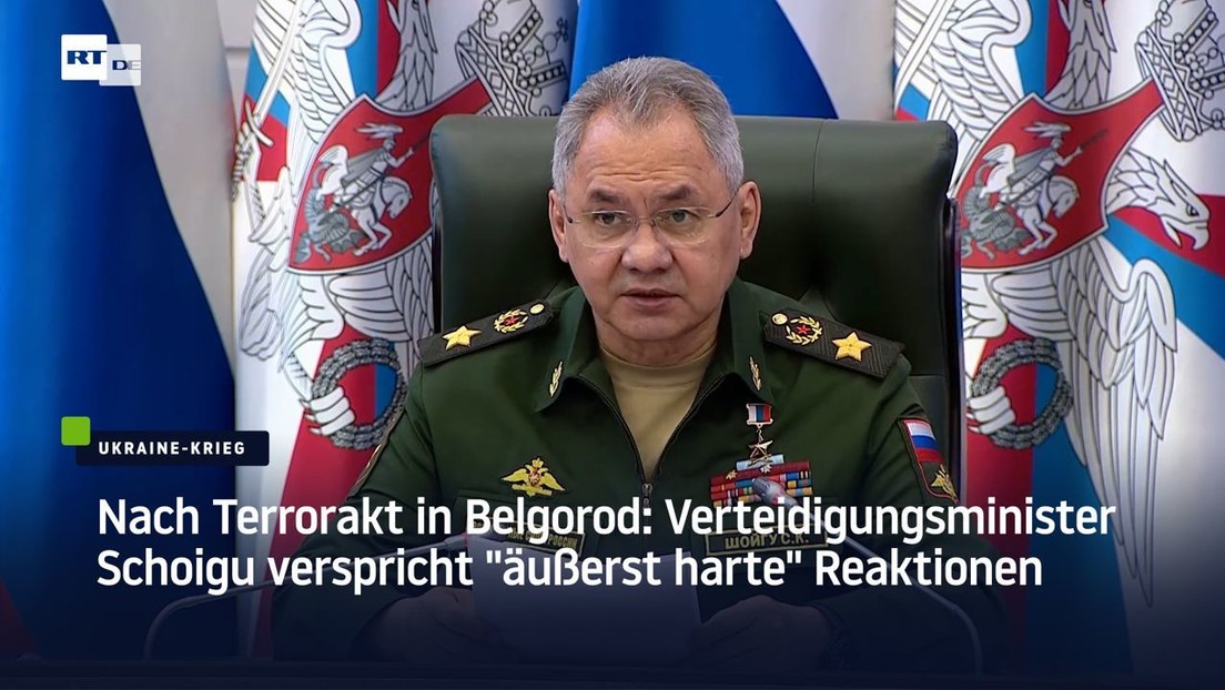 Nach Terrorakt in Belgorod: Verteidigungsminister Schoigu verspricht "äußerst harte" Reaktionen