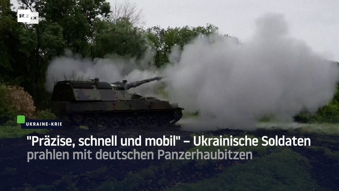 "Präzise, schnell und mobil" – Ukrainische Soldaten prahlen mit deutschen Panzerhaubitzen