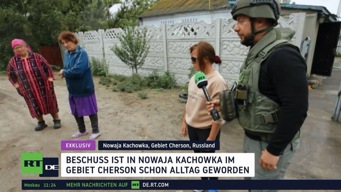RT DE-Exklusiv: Gebiet Cherson unter ukrainischen Beschuss – Bewohner in ständiger Angst
