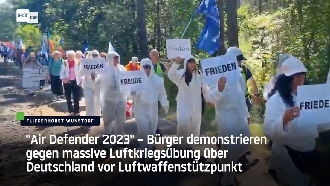 "Air Defender 2023": Bürger demonstrieren gegen massive Luftkriegsübung über Deutschland