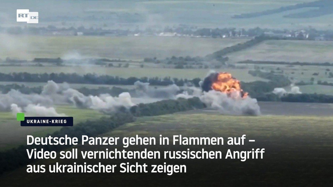 Deutsche Panzer gehen in Flammen auf