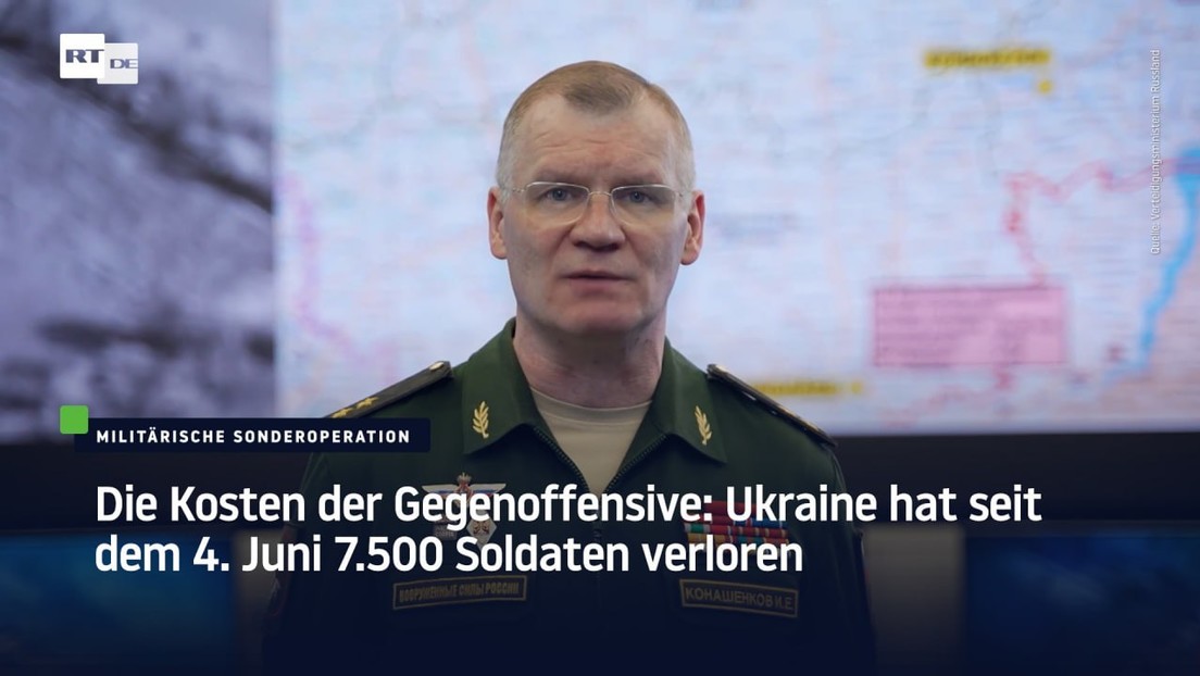 Die Kosten der Gegenoffensive: Ukraine hat seit dem 4. Juni 7.500 Soldaten verloren