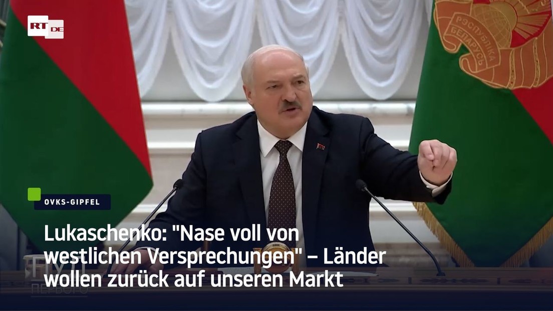 Lukaschenko: "Nase voll von westlichen Versprechungen" – Länder wollen zurück auf unseren Markt