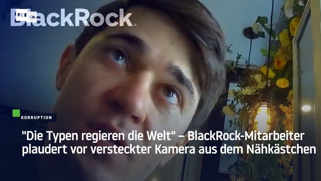 "Die Typen regieren die Welt" – BlackRock-Mitarbeiter plaudert vor versteckter Kamera