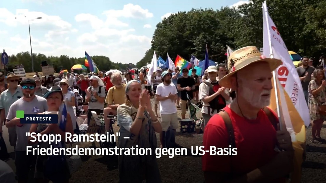 "Stopp Ramstein" – Friedensdemonstration gegen US-Basis