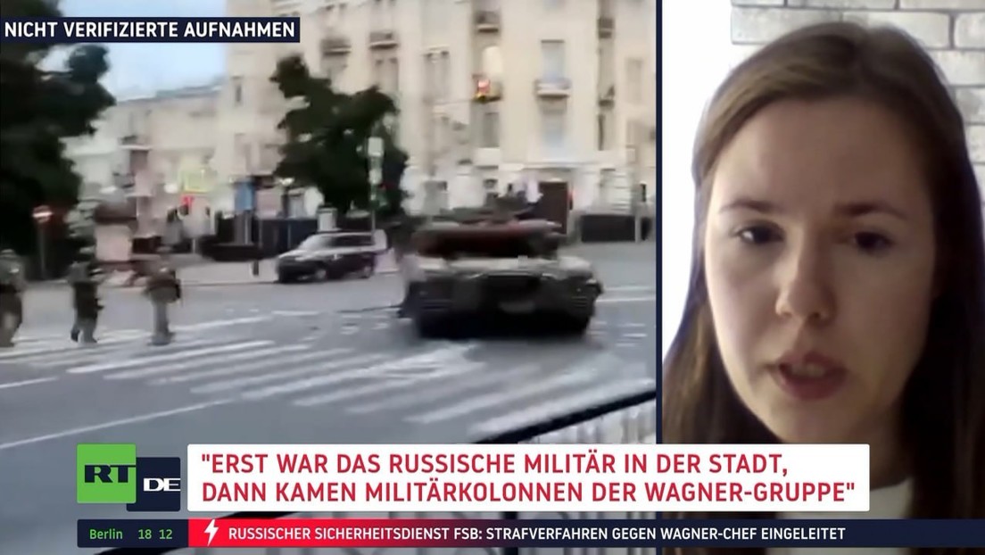 Alina Lipp in Rostow: Zunächst russisches Militär, dann Wagner-Kolonnen in der Stadt