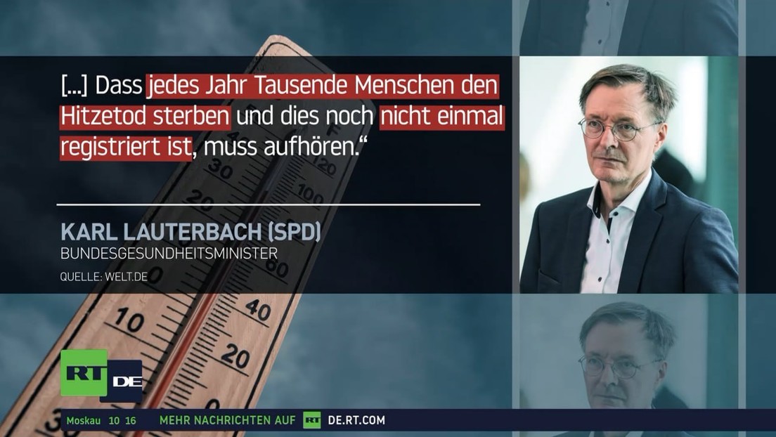 Lauterbach legt Hitzeschutzplan vor – AfD: "An Scheinheiligkeit nicht zu überbieten"