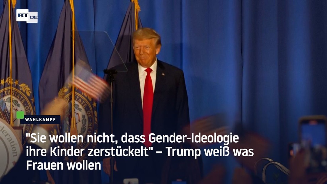"Sie wollen nicht, dass Gender-Ideologie ihre Kinder zerstückelt" – Trump weiß, was Frauen wollen