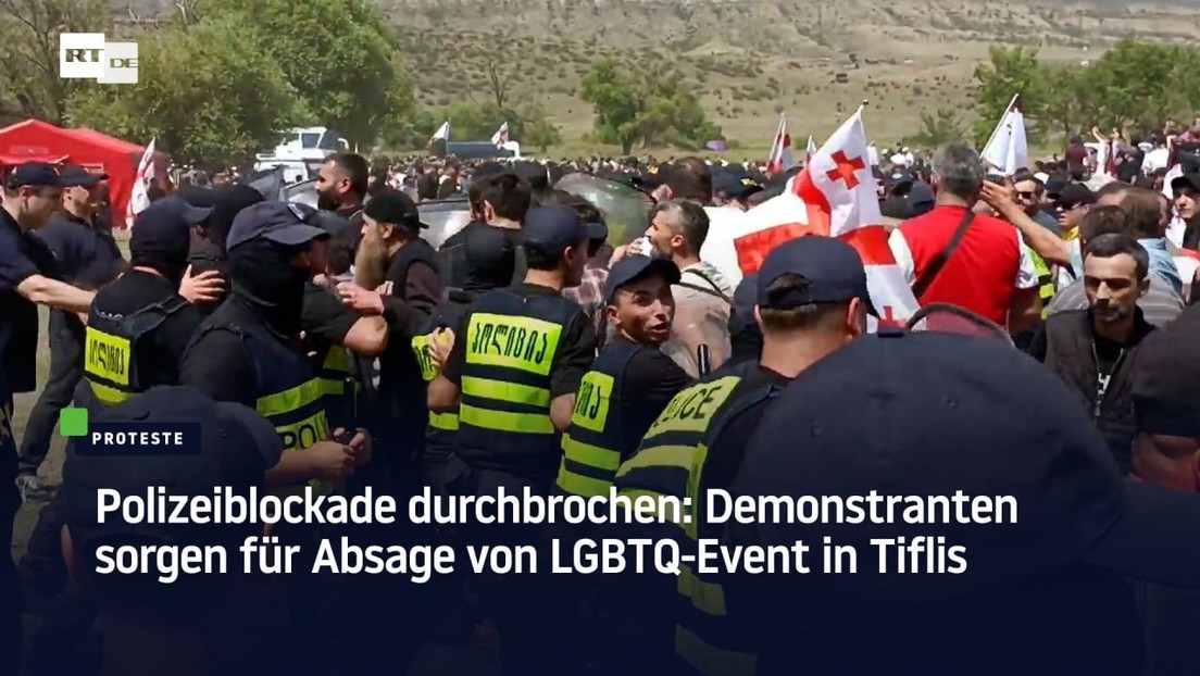 Polizeiblockade durchbrochen: Demonstranten sorgen für Absage von LGBTQ-Event in Tiflis