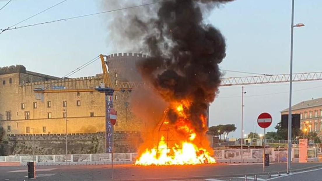 Berühmte Skulptur bei Brand in Italien zerstört – Brandstiftung nicht ausgeschlossen