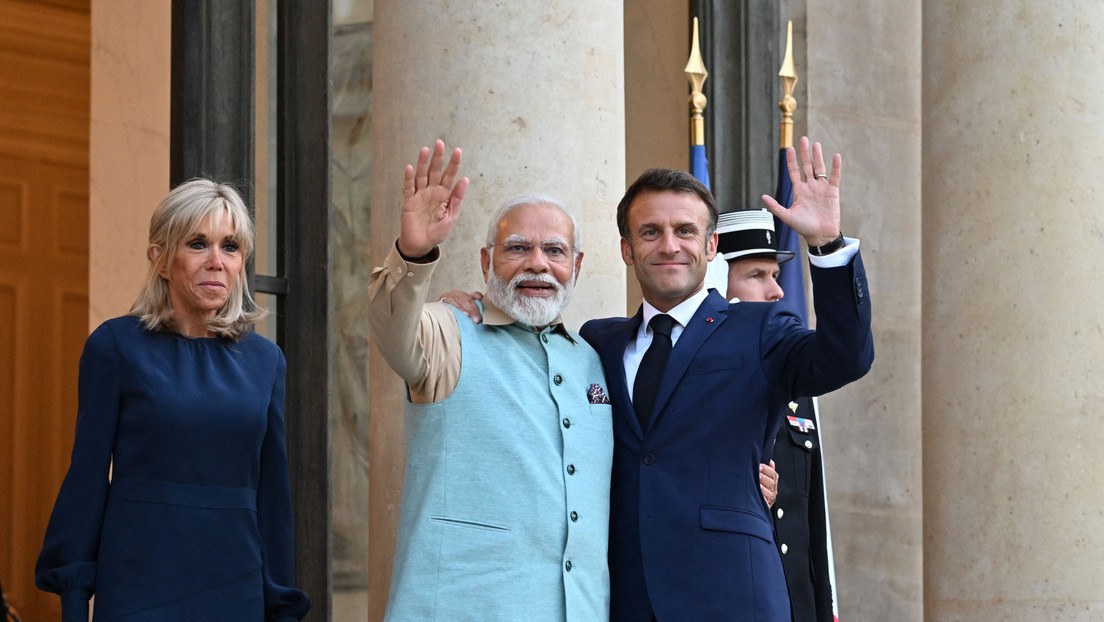 Indien als Gegengewicht zu China: Macron rollt für Modi den roten Teppich aus