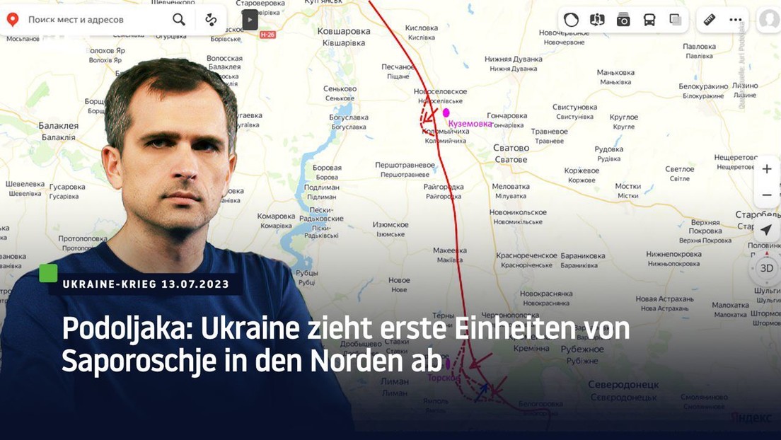 Podoljaka: Ukraine zieht erste Einheiten von Saporoschje in den Norden ab