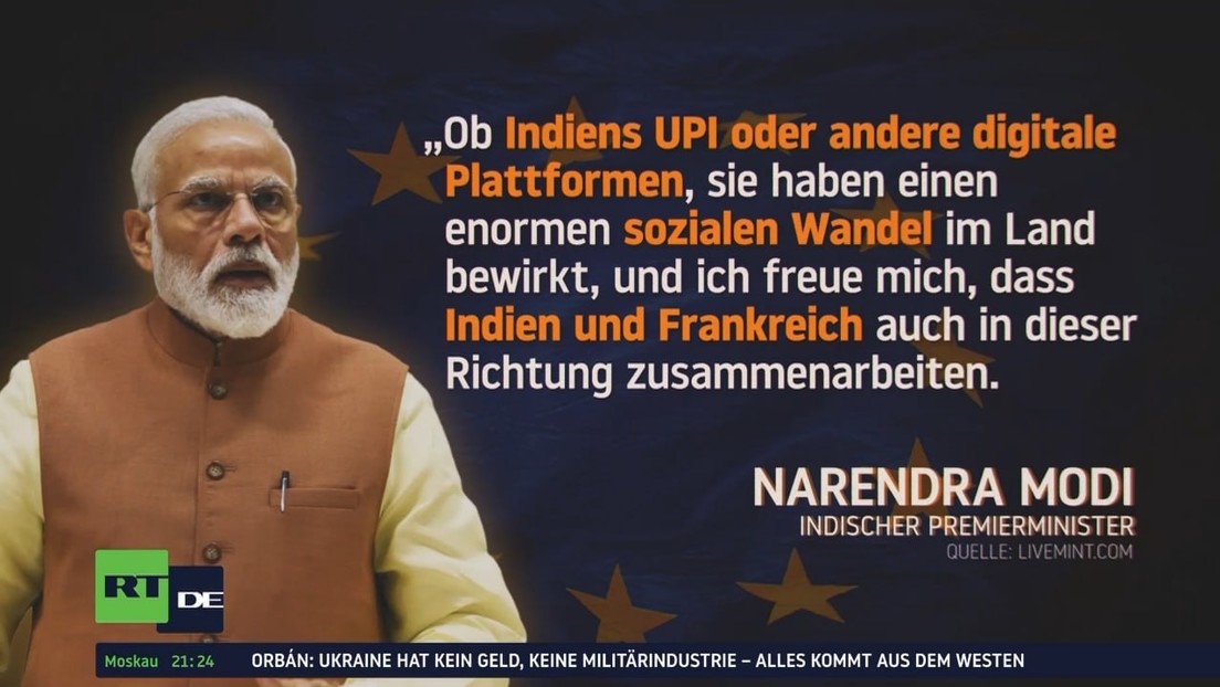 Modi bei Macron: Indien bekommt Rafale-Jets, Frankreich wiederum indisches UPI-Zahlungssystem