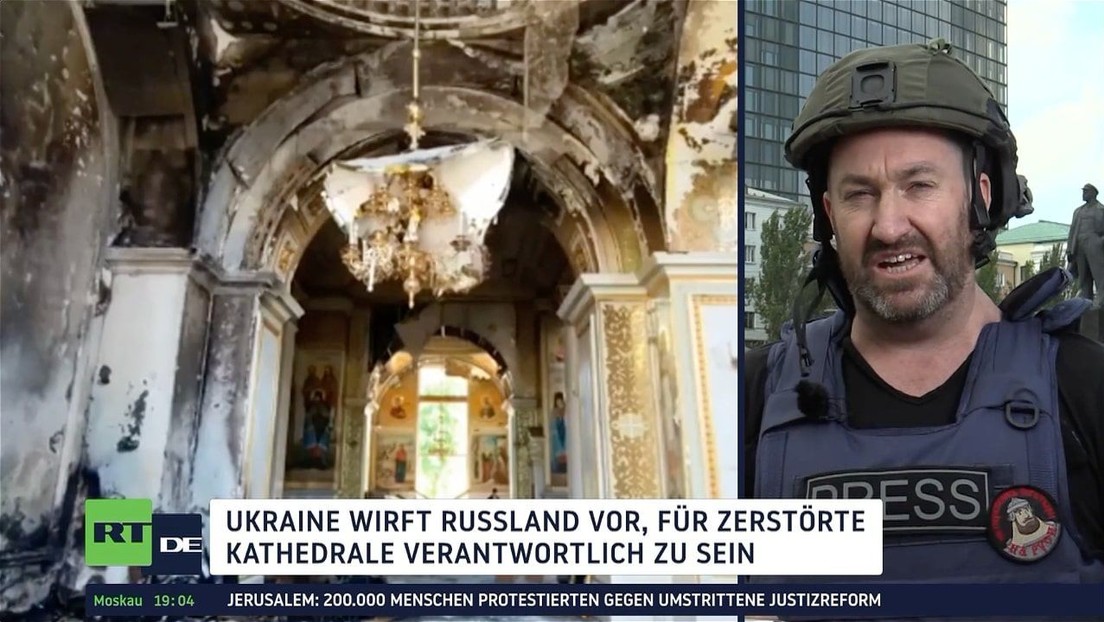 Moskau: Beschädigung der Kathedrale in Odessa durch ukrainische Flugabwehrrakete