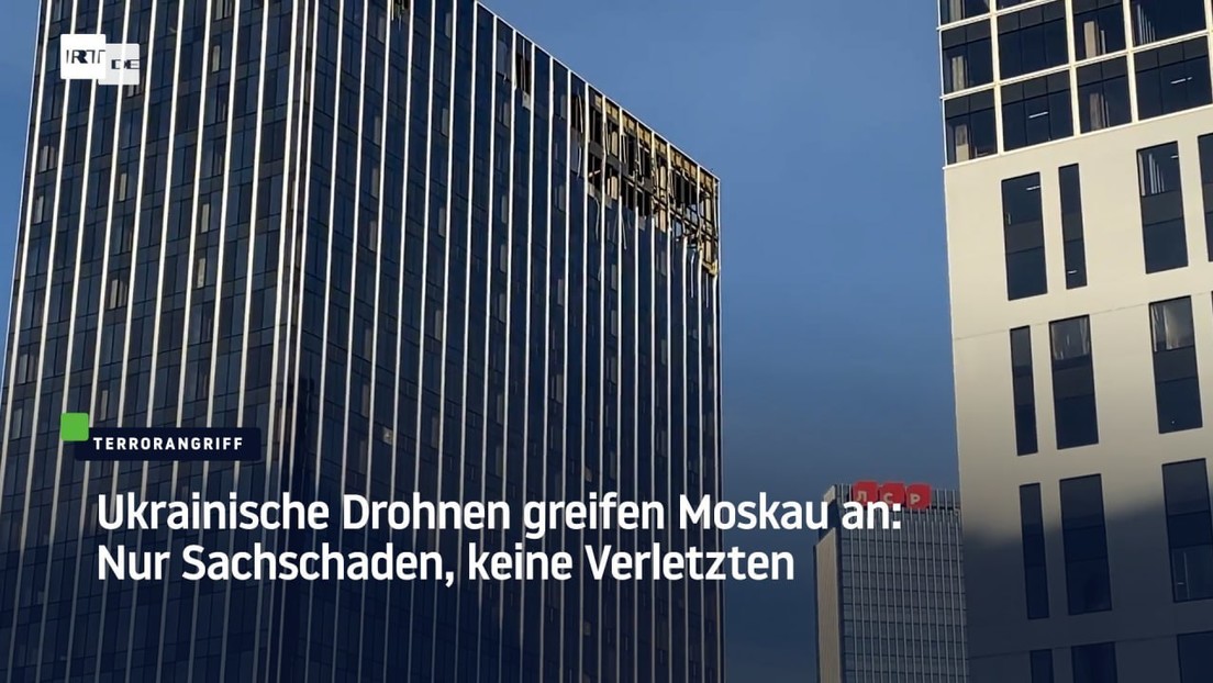Ukrainische Drohnen greifen Moskau an: Nur Sachschaden, keine Verletzten