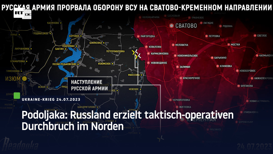 Podoljaka: Russland erzielt taktisch-operativen Durchbruch im Norden