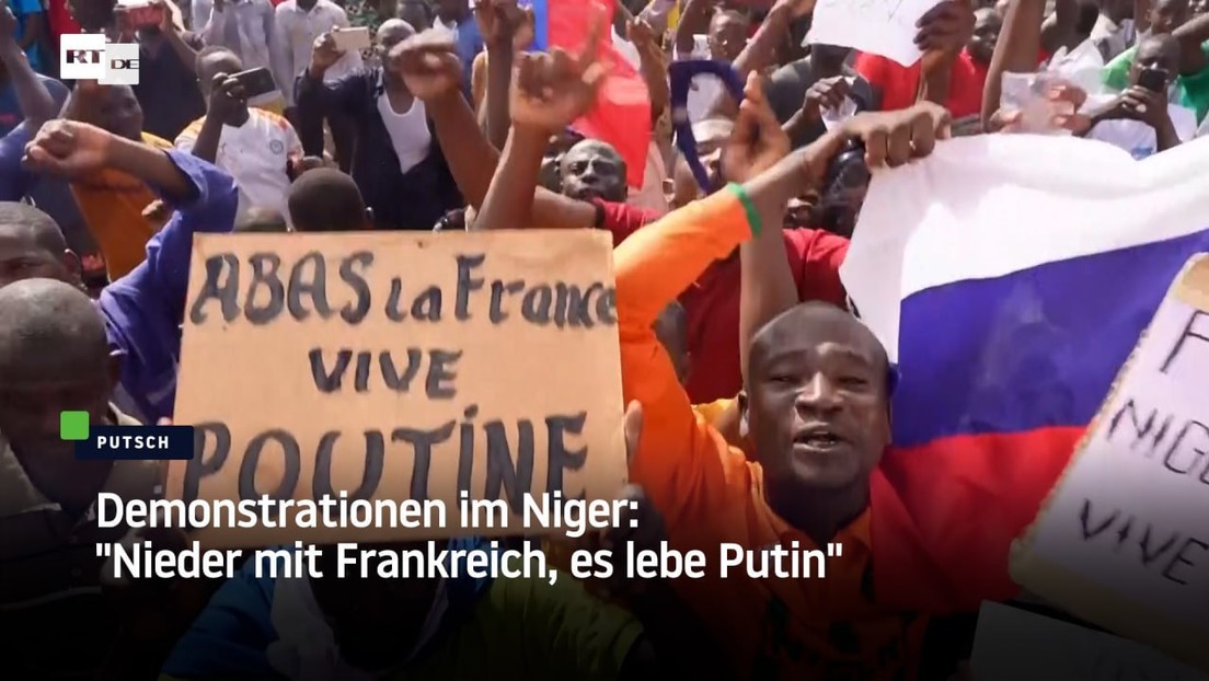 "Wir sind in unserem Recht" – Tausende Demonstranten in Niger unterstützen die Putschregierung