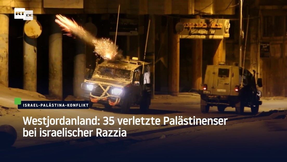Westjordanland: 35 verletzte Palästinenser bei israelischer Razzia