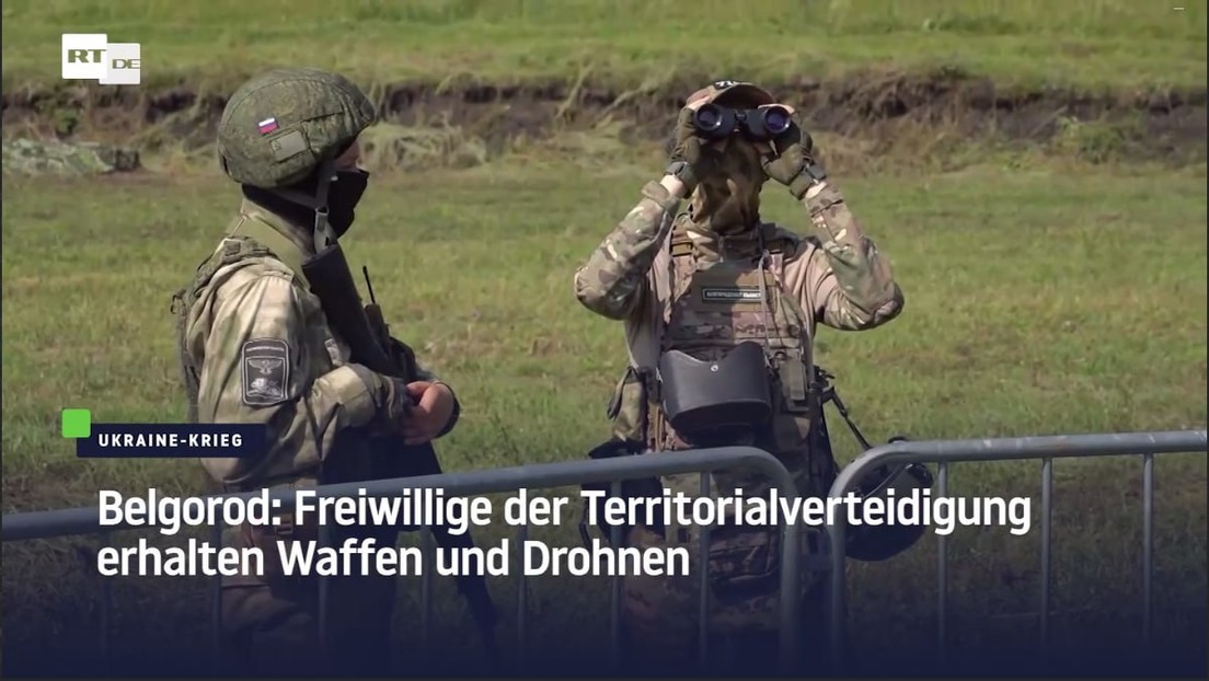 Belgorod: Freiwillige der Territorialverteidigung erhalten Waffen und Drohnen