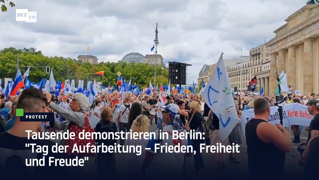 Tausende demonstrieren in Berlin: "Tag der Aufarbeitung – Frieden, Freiheit und Freude"