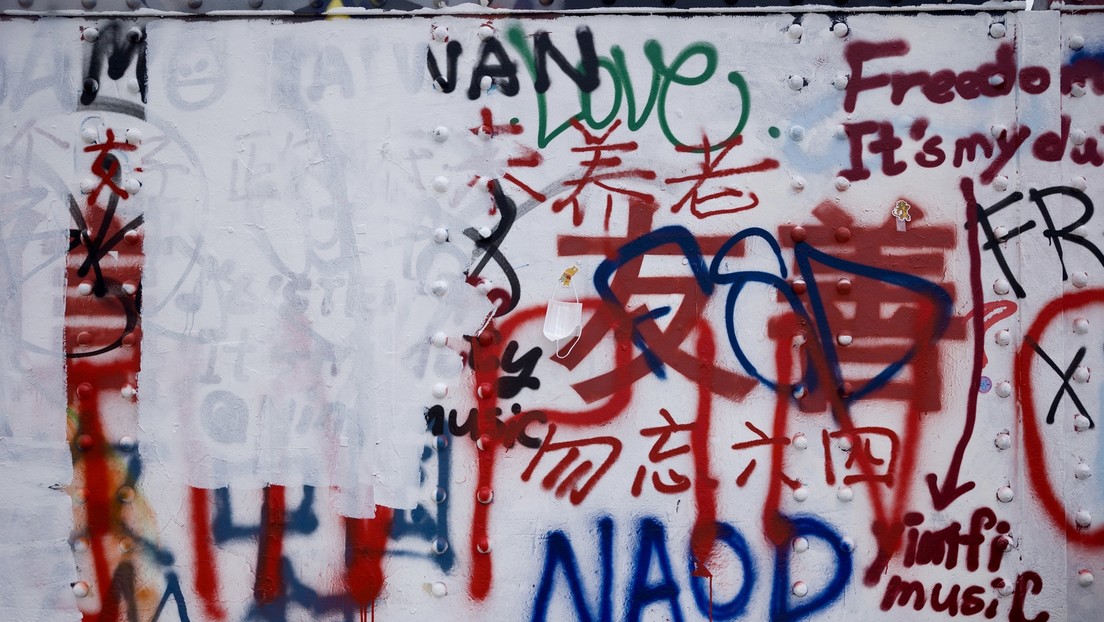 Londoner Künstler liefern sich "Graffiti-Schlacht" über die Politik in China