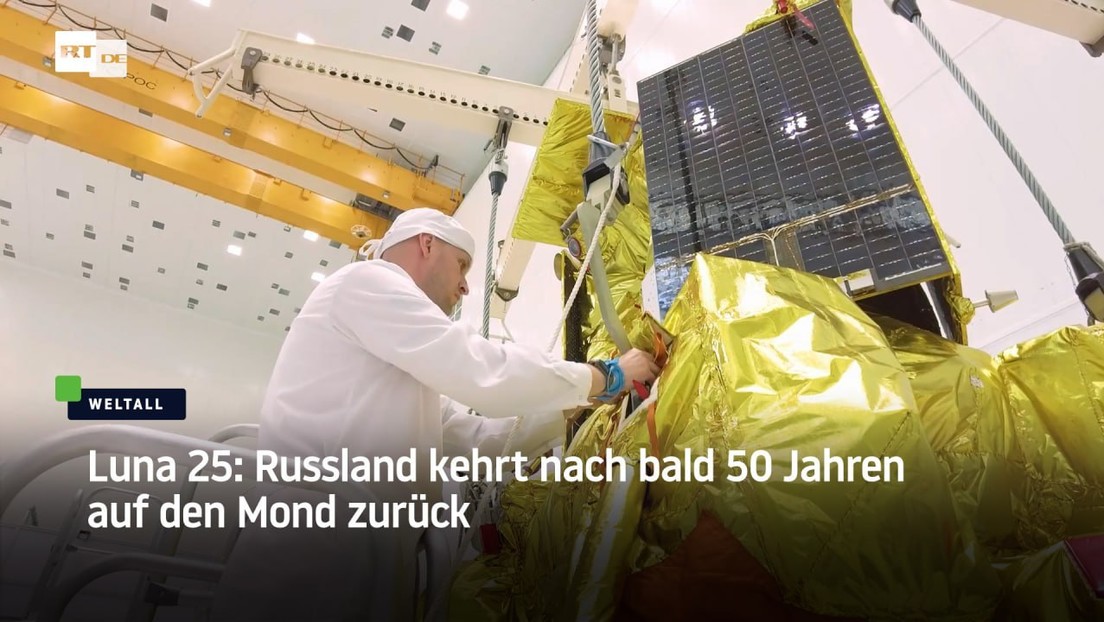 Luna 25: Russland kehrt nach bald 50 Jahren auf den Mond zurück