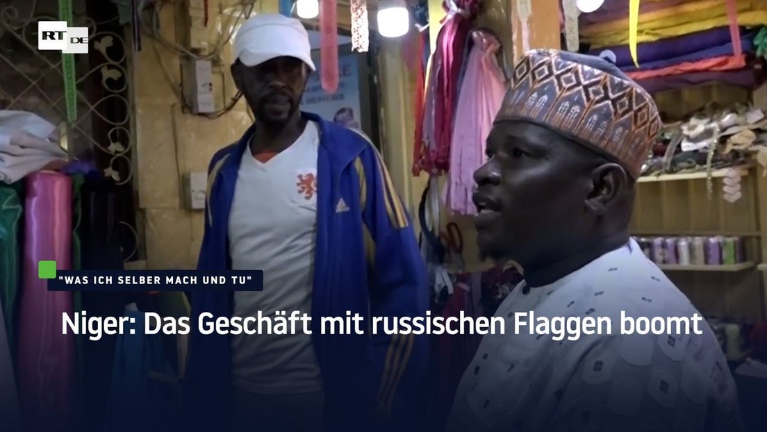Niger: Das Geschäft mit russischen Flaggen boomt