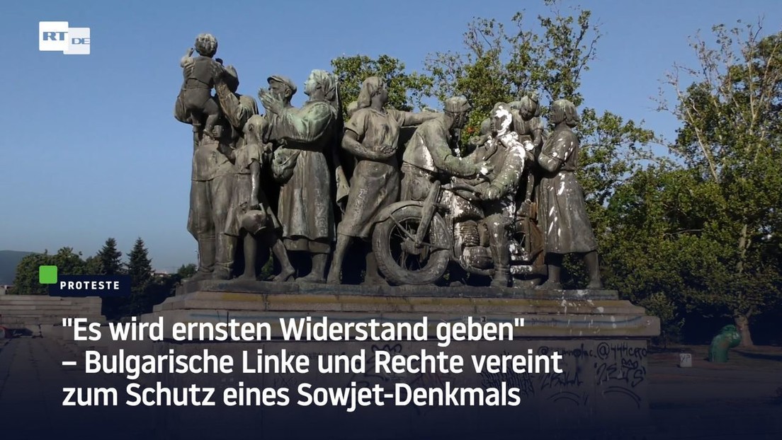 "Es wird ernsten Widerstand geben" – Bulgarische Linke und Rechte schützen gemeinsam Sowjet-Denkmal