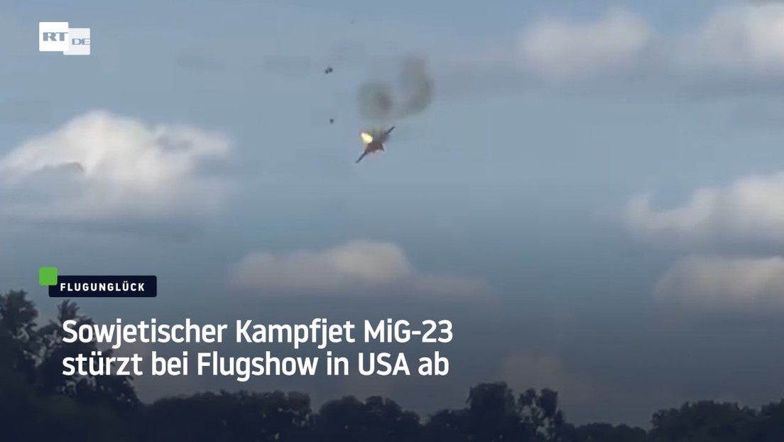 Sowjetischer Kampfjet MiG-23 stürzt bei Flugshow in USA ab