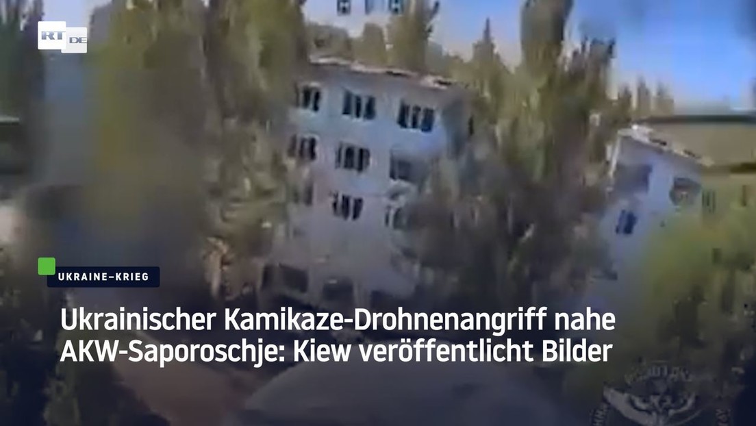 Ukrainischer Kamikaze-Drohnenangriff nahe AKW-Saporoschje: Kiew veröffentlicht Bilder