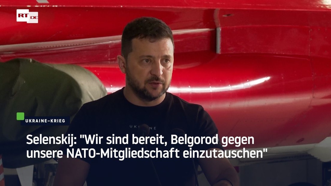 Selenskij zu Verhandlungen: "Sind bereit, Belgorod gegen unsere NATO-Mitgliedschaft einzutauschen"