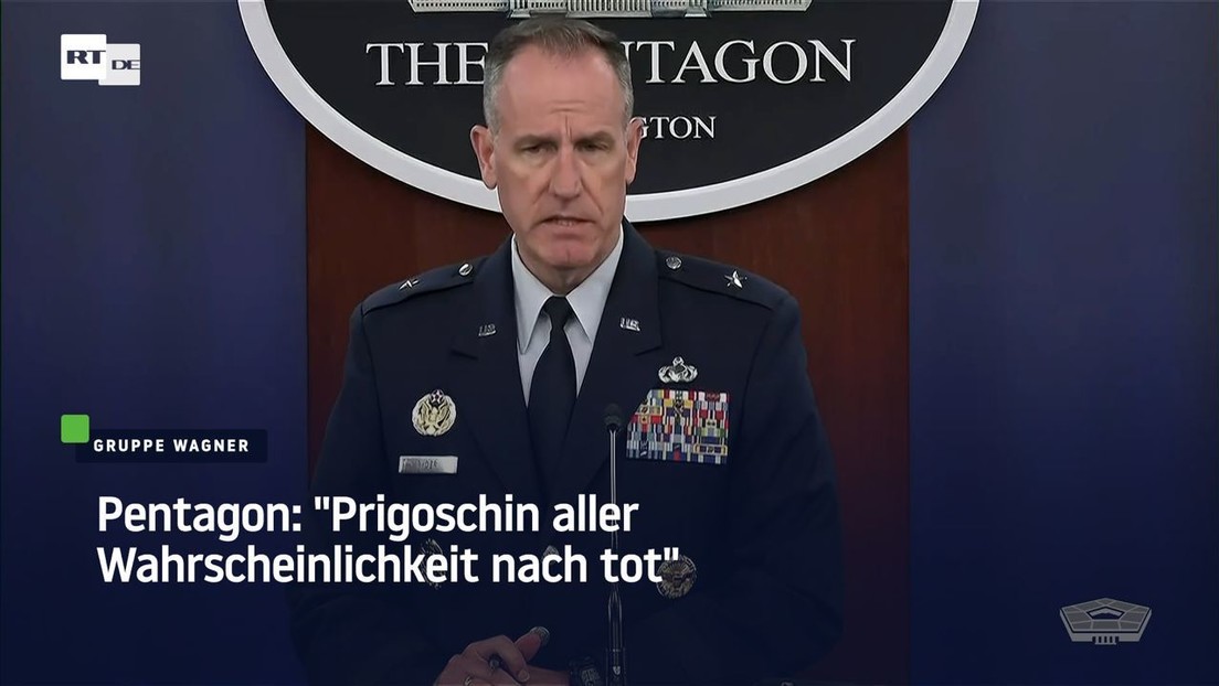 Pentagon: "Prigoschin aller Wahrscheinlichkeit nach tot"