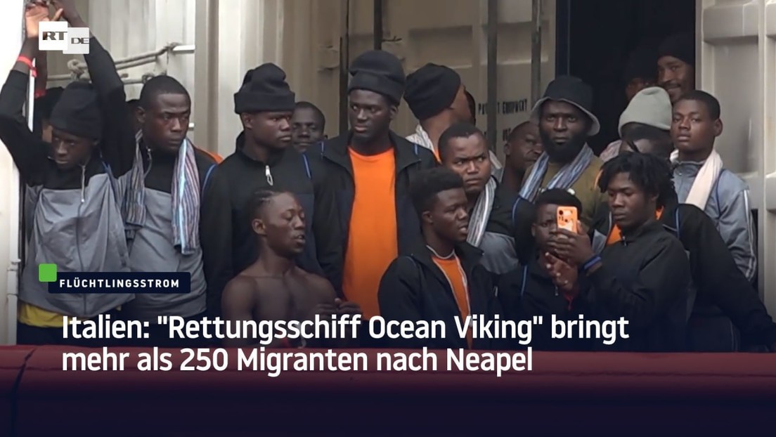 Italien: "Rettungsschiff Ocean Viking" bringt mehr als 250 Migranten nach Neapel