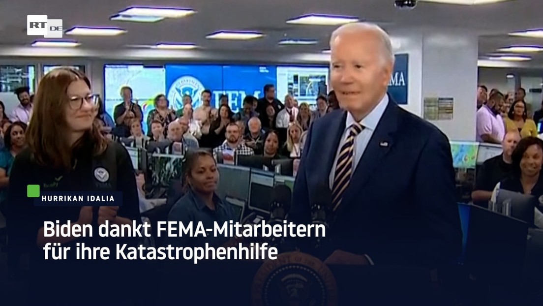 Biden dankt FEMA-Mitarbeitern für ihre Katastrophenhilfe