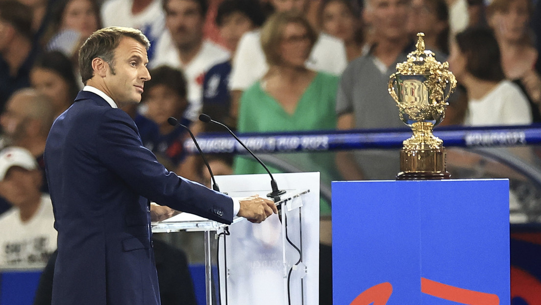 Macron bei der Eröffnungsfeier der Rugby-Weltmeisterschaft ausgebuht