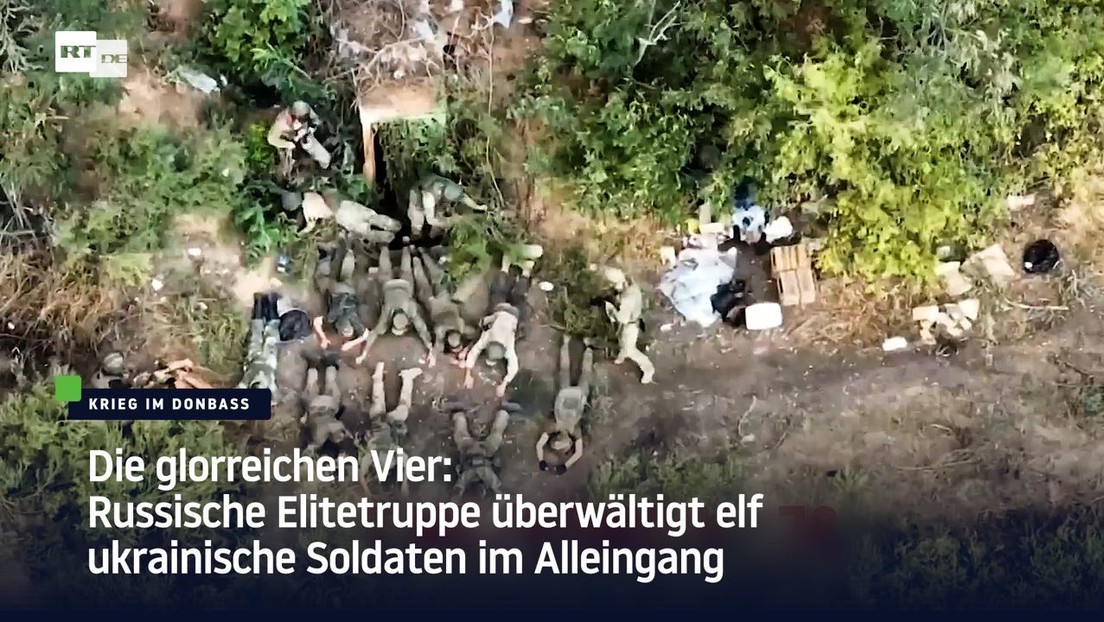 Die glorreichen Vier: Russische Elitetruppe überwältigt elf ukrainische Soldaten im Alleingang
