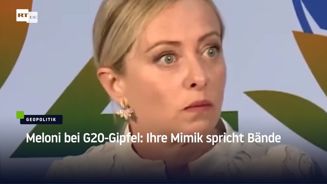 Meloni bei G20-Gipfel: Ihre Mimik spricht Bände