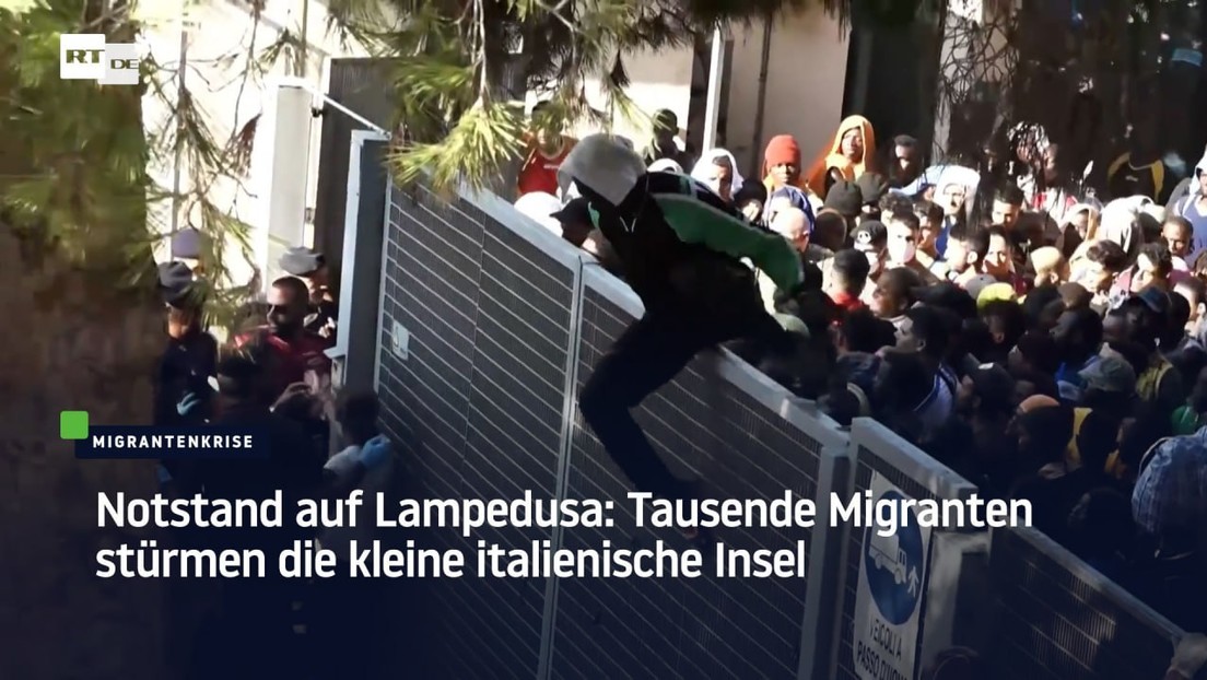 Notstand auf Lampedusa: Tausende Migranten überfluten die Insel