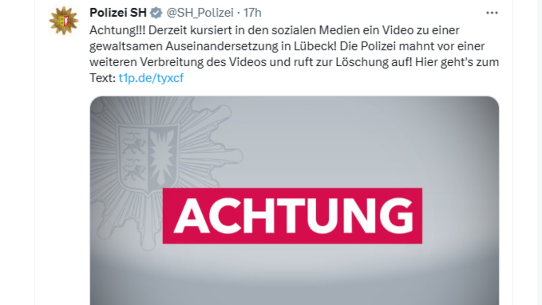 Ausländerkrawalle in Lübeck – Polizei verbietet die Verbreitung von Videos