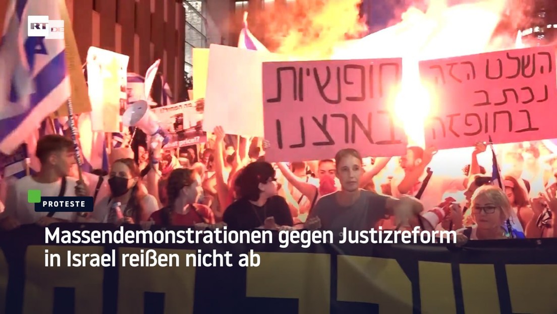 Massendemonstrationen gegen Justizreform in Israel reißen nicht ab