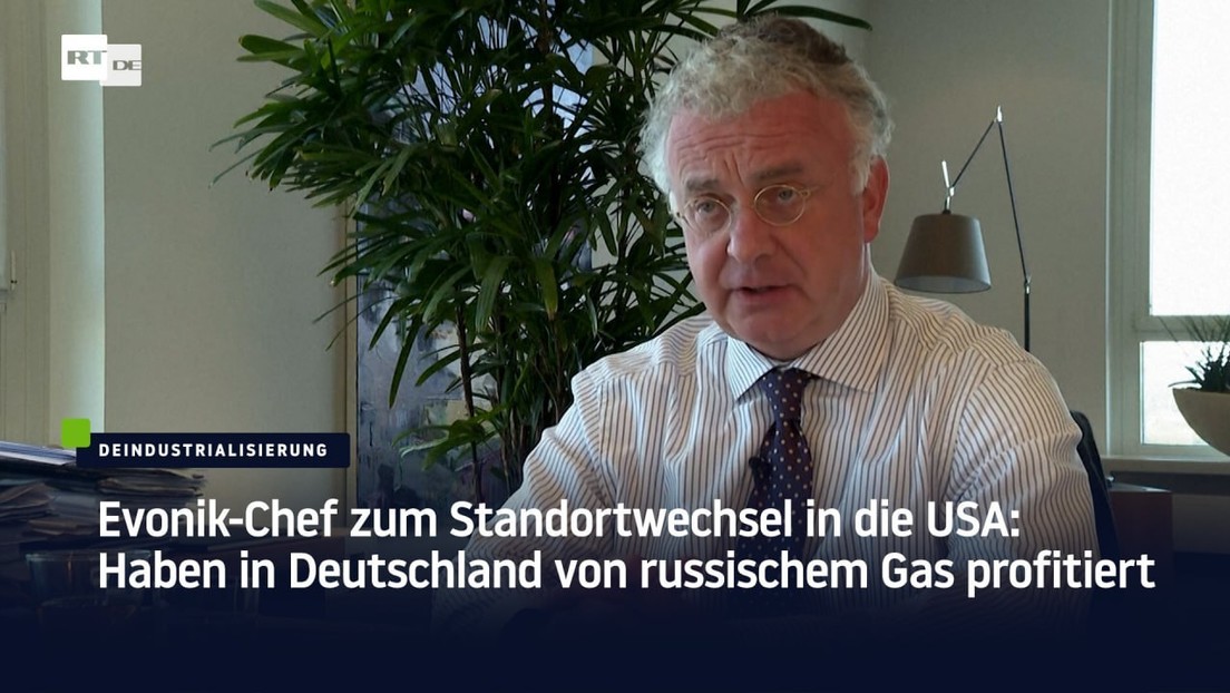 Evonik-Chef zum Standortwechsel in die USA: Haben in Deutschland von russischem Gas profitiert