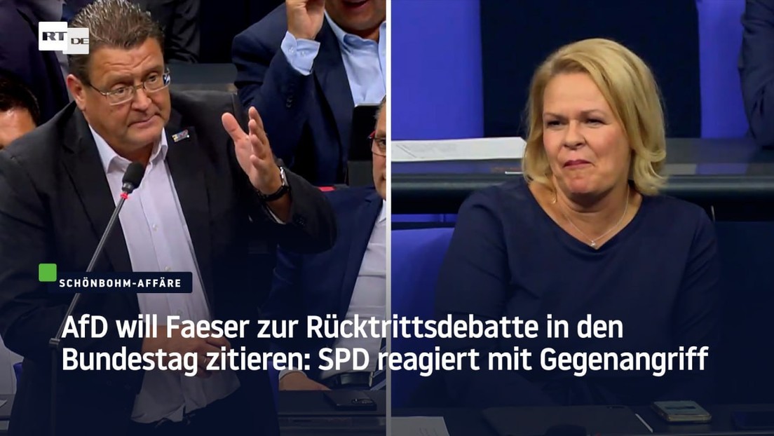 Schönbohm-Affäre: AfD beantragt Faeser-Rücktritt – SPD hält an "Kämpferin gegen rechts" fest