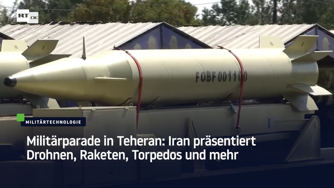Militärparade in Teheran: Iran präsentiert Hyperschallraketen, Drohnen, Torpedos und mehr