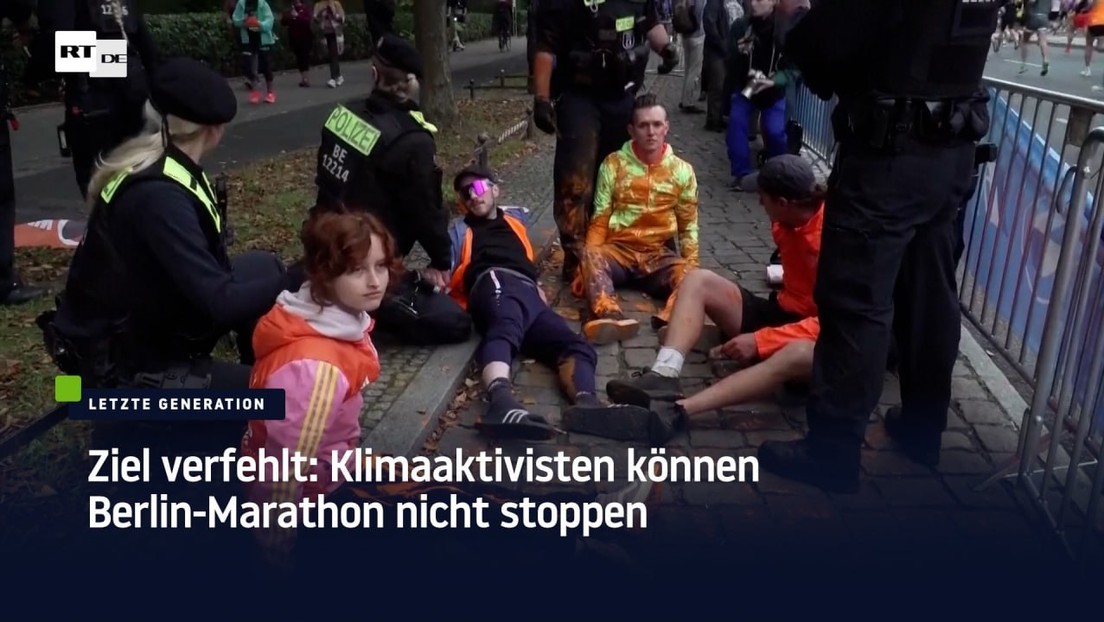 Ziel verfehlt: Klima-Aktivisten können Berlin-Marathon nicht stoppen