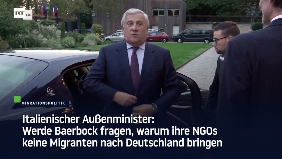 Italiens Außenminister: Baerbock fragen, warum ihre NGOs keine Migranten nach Deutschland bringen