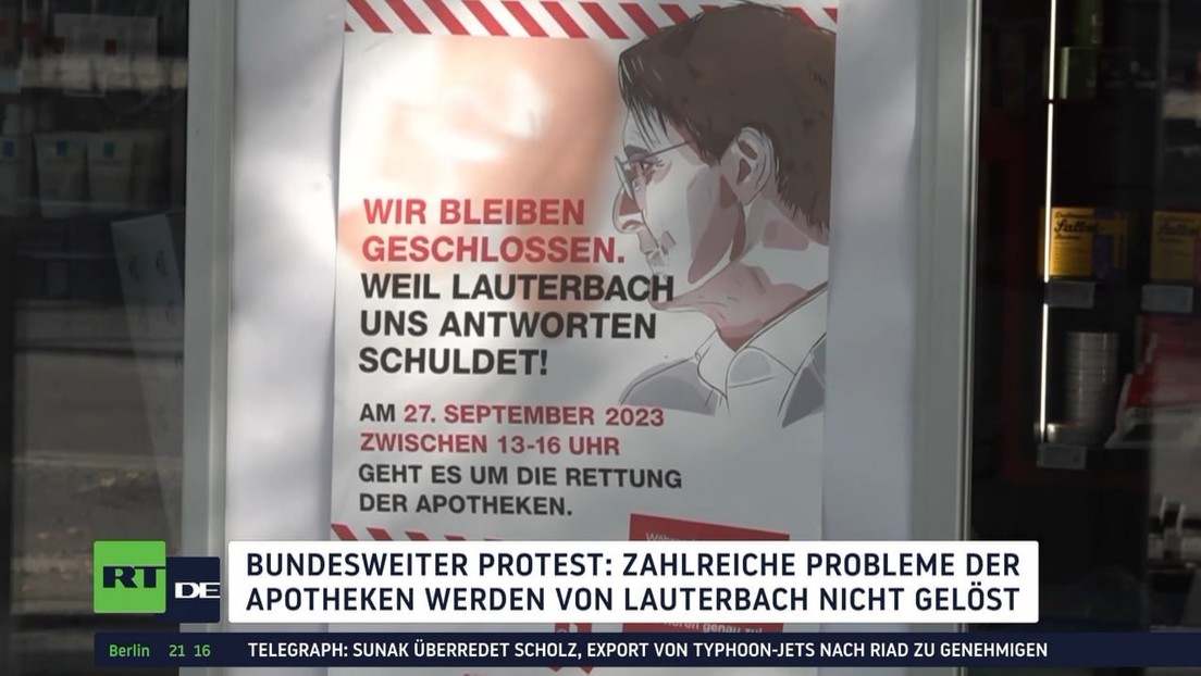 Bundesweiter Protest: Apotheken "bleiben geschlossen, weil Lauterbach uns Antworten schuldet!"